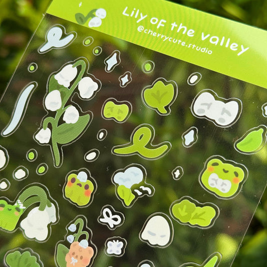 Lily Of The Valley - Clear Sticker Sheet