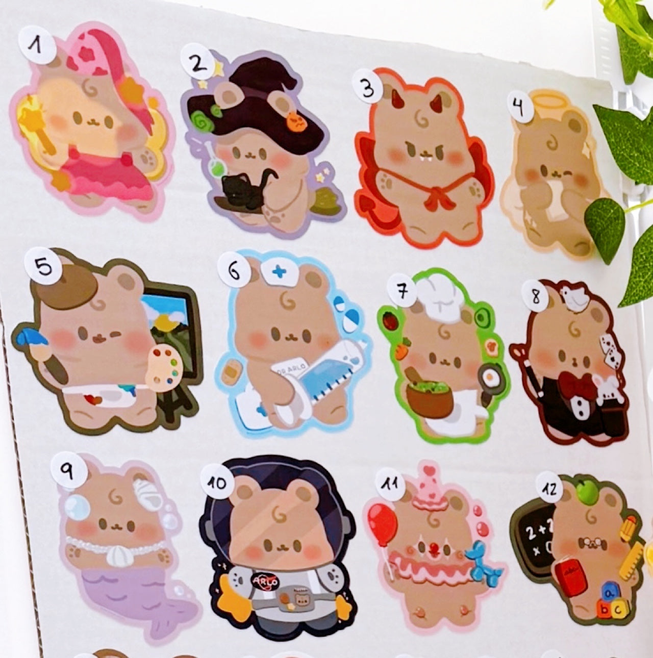 Arlo Costumes Vinyl Stickers