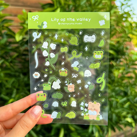 Lily Of The Valley - Clear Sticker Sheet