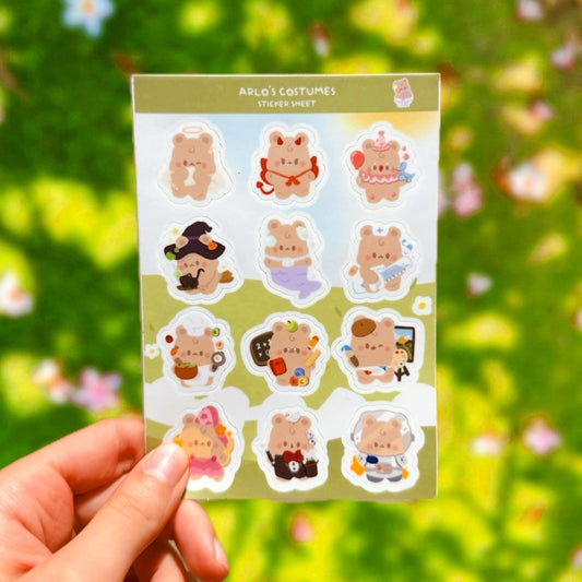 Arlo's Costumes - Vinyl Sticker Sheet