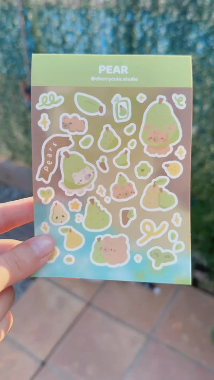 PEAR - Vinyl Sticker Sheet